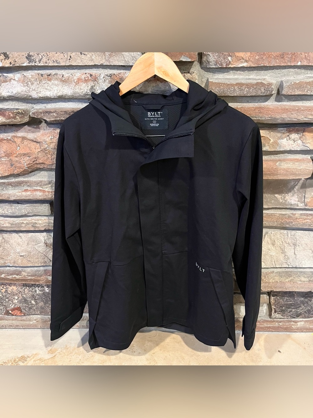 BYLT Elite + Shelter Black Hooded Performance Jacket